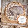 trendy scrapbooking kartki kartka z naturą w tle. koperta