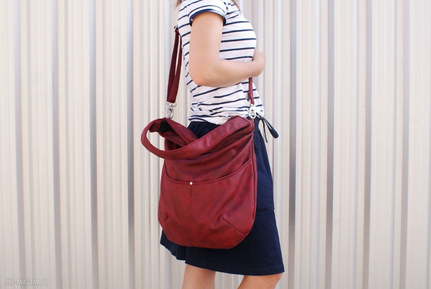 Workówka vegan bordo HandMade