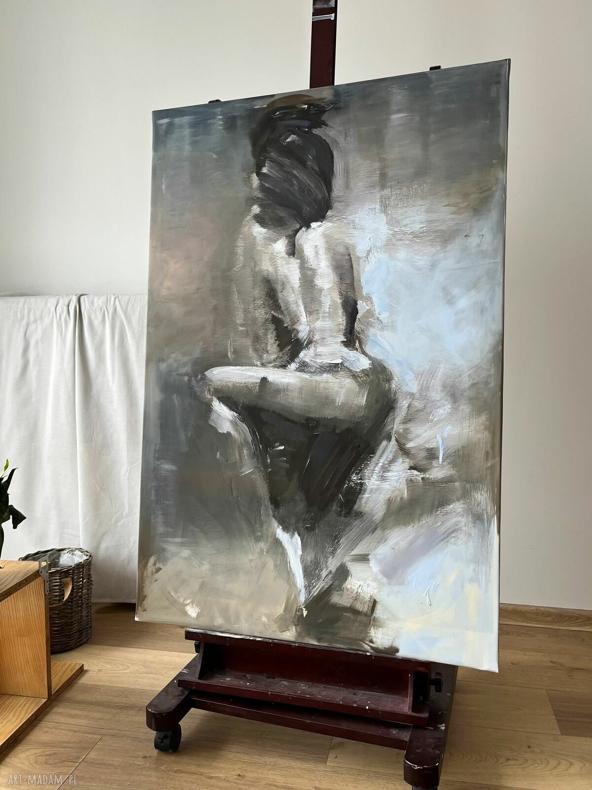 Latte2 - zmysłowy obraz kobieta do sypialni, duży obraz do salonu 120x80 (akryl na płótnie)