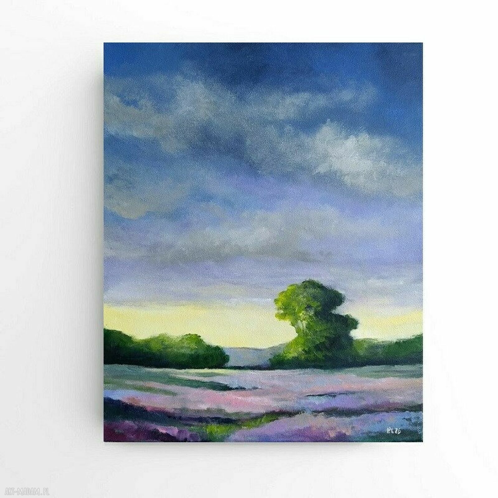 Lawendowy Poranek - obraz akrylowy 50x40 cm na płótnie