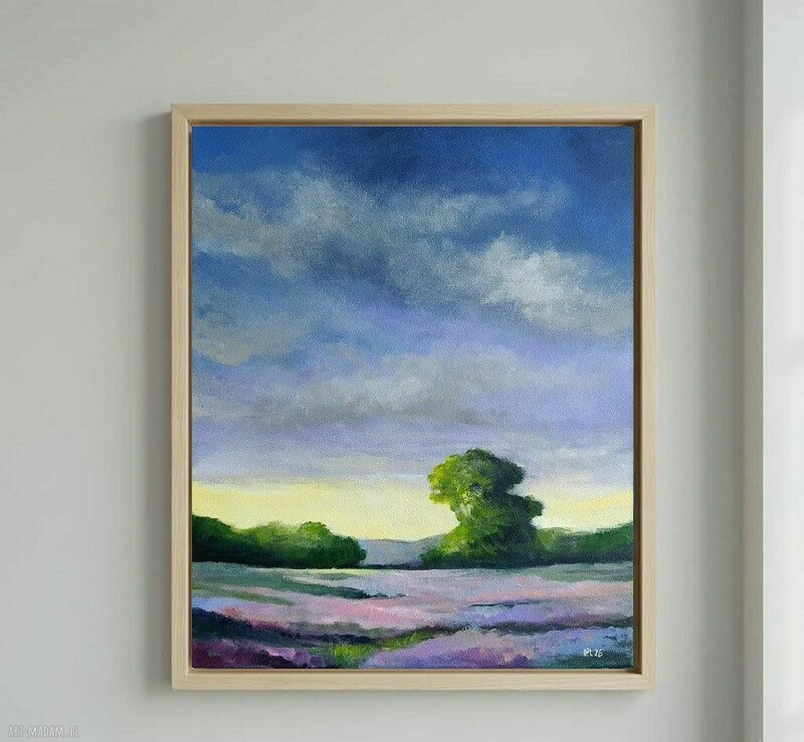 Lawendowy Poranek - obraz akrylowy 50x40 cm na płótnie