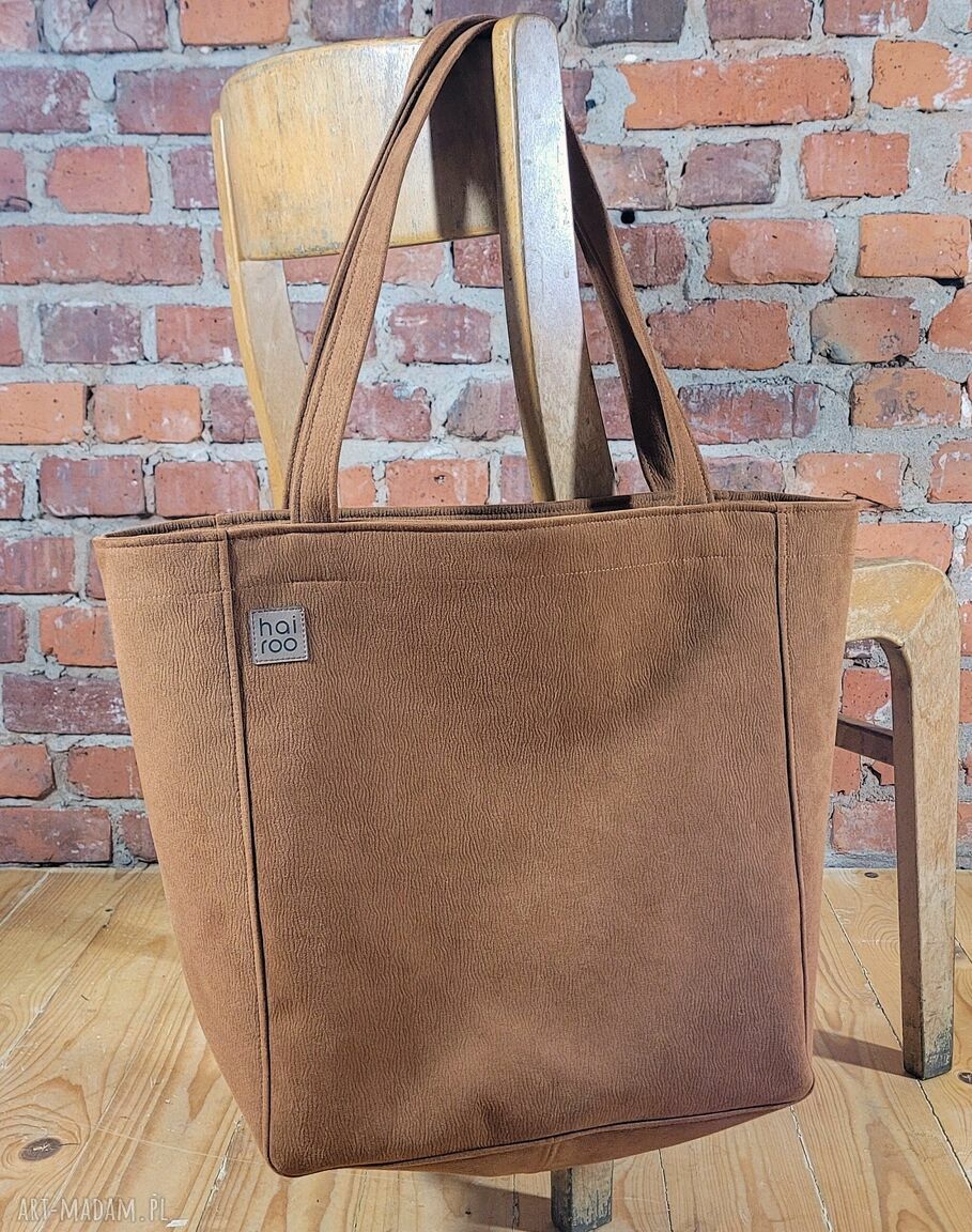 Ruda wodoodporna oversize shopper Lazy Bag Bukka na ramię