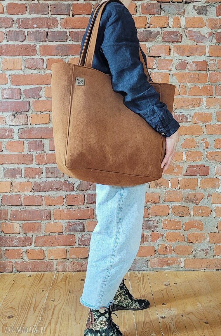 Lazy Bag Bukka ruda - duża torba na ramię vegan wodoodporna