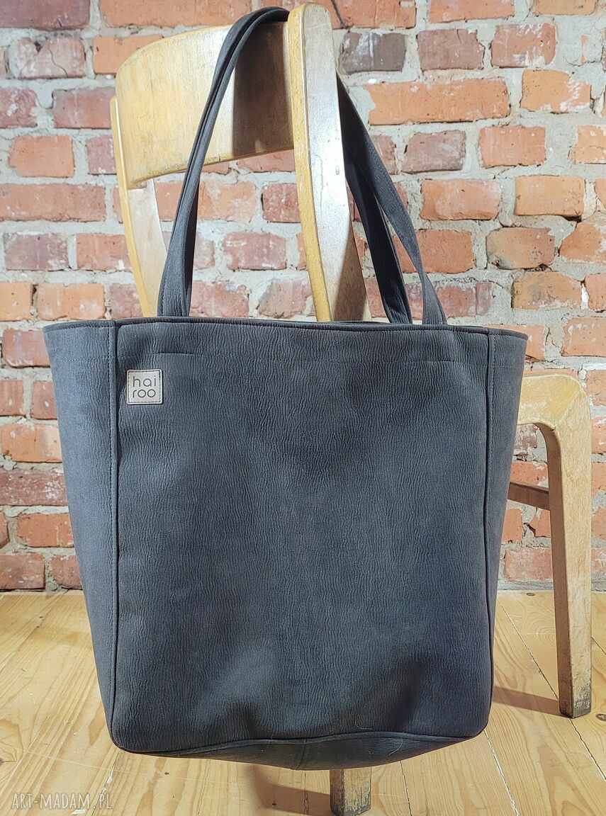 Lazy Bag Bukka taupe - wodoodporna torba miejska oversize na ramię vegan