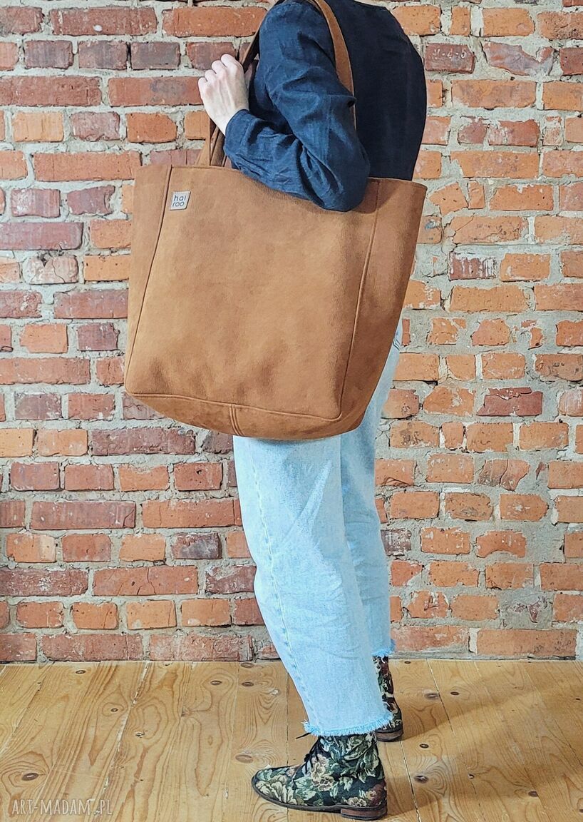 Lazy Bag Bukka ruda - duża torba na ramię vegan wodoodporna