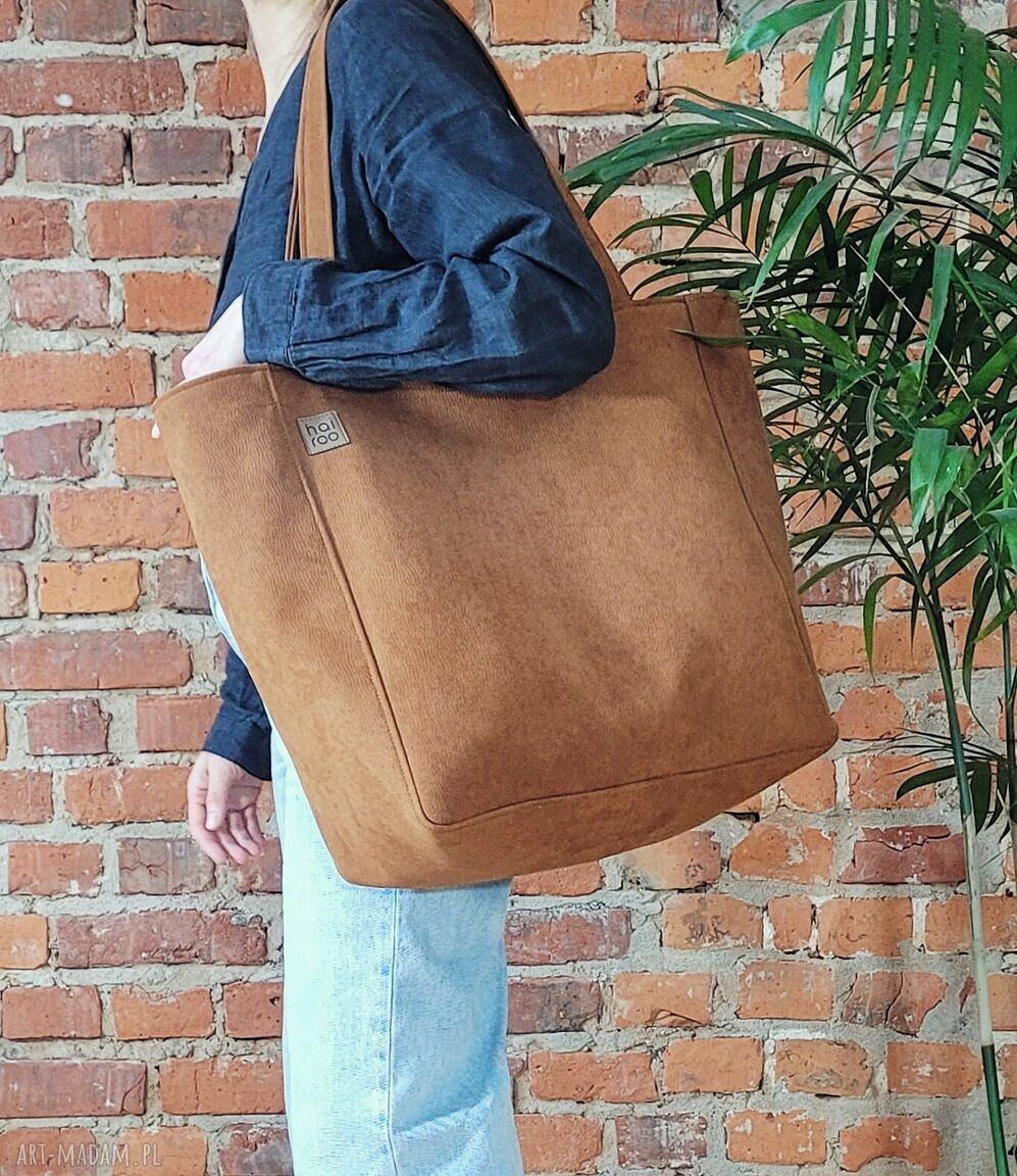 Lazy Bag Bukka ruda - duża torba na ramię vegan wodoodporna