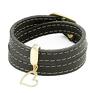 ręcznie wykonane bransoletki leather belt black with heart