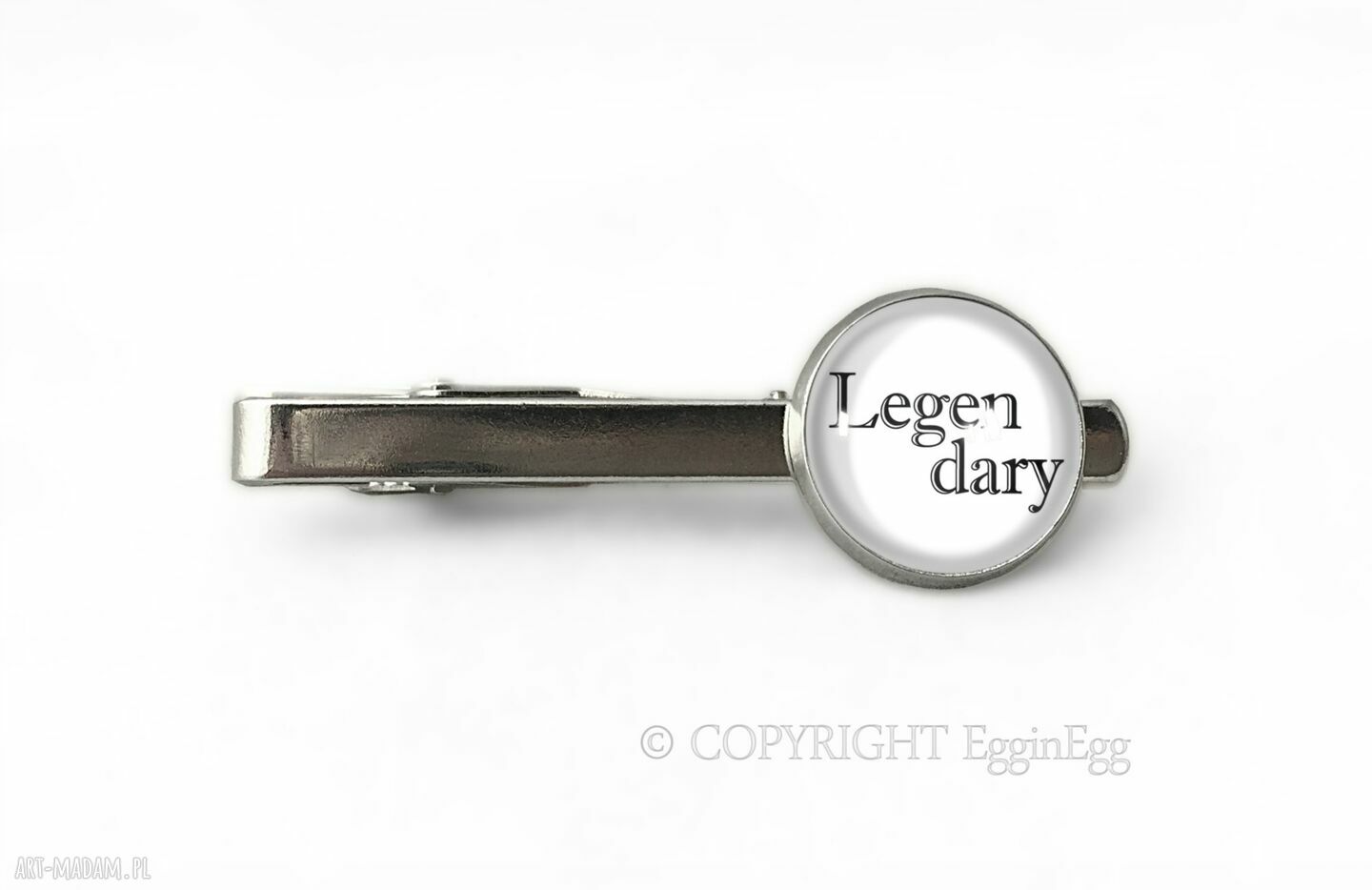 Legandary spinka krawata legendary napisem sentencja ręcznie