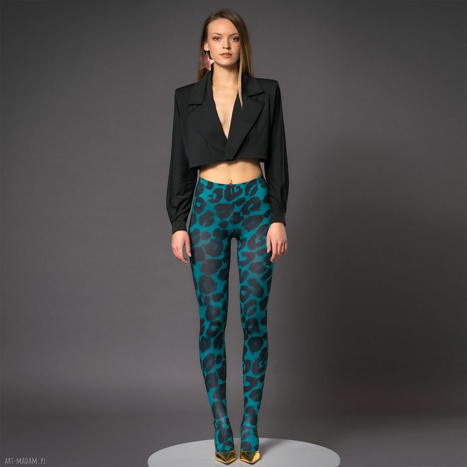 Legginstopy Deep Tropic - ręcznie robione, wygodne i elastyczne