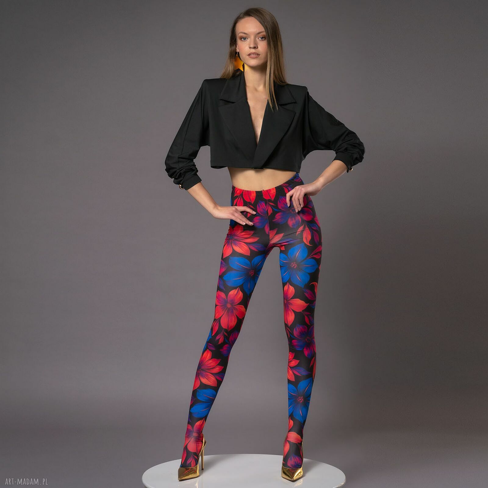 Legginstopy Flower Power - wygodne legginsy z rajstopą Milita Nikonorov