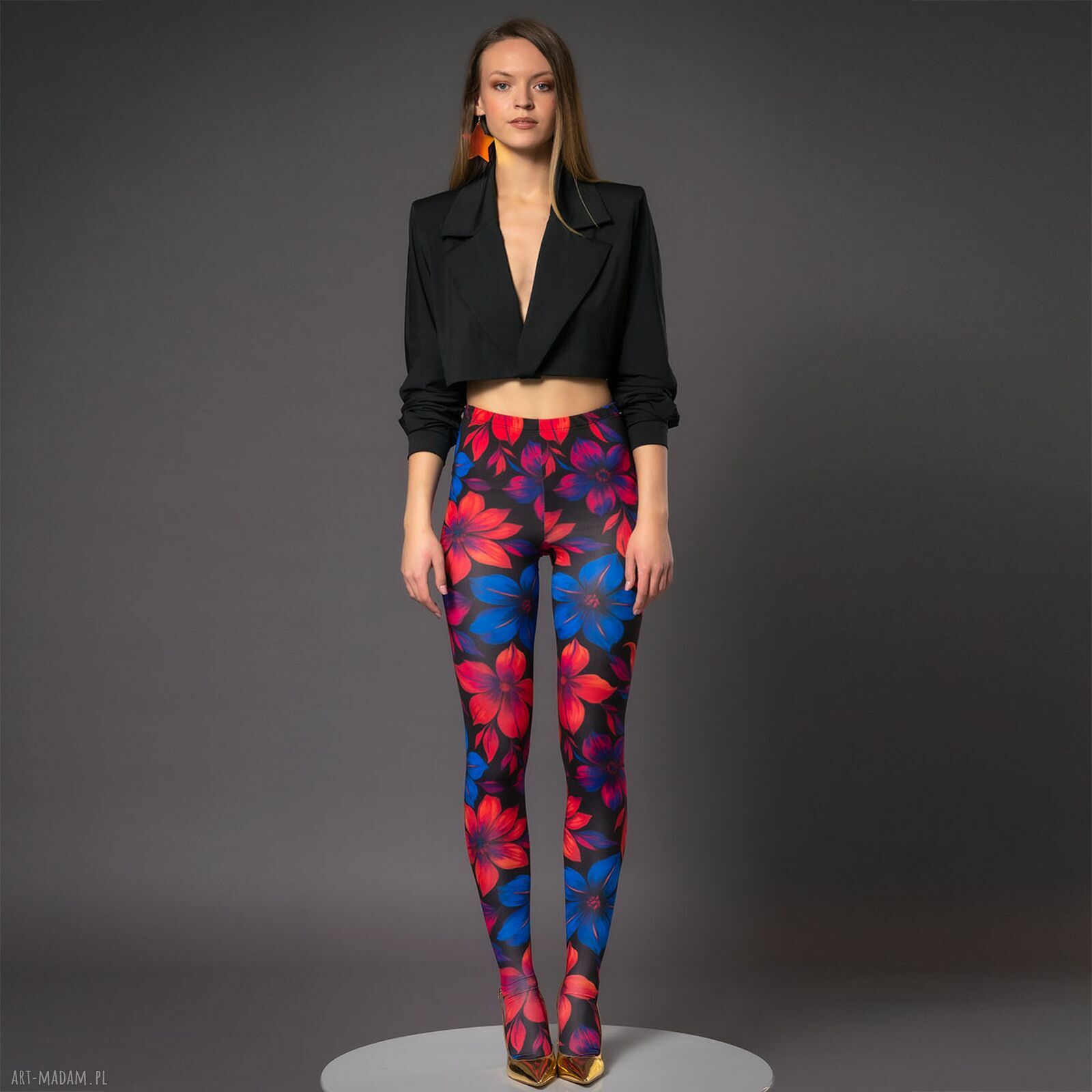 Legginstopy Flower Power - wygodne legginsy z rajstopą Milita Nikonorov