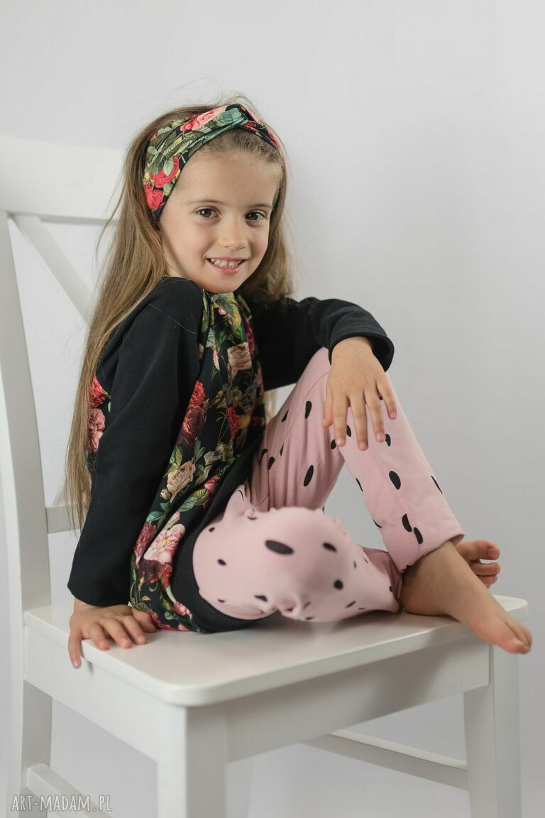 Legginsy pudrowy róż dla dziewczynki 110-128