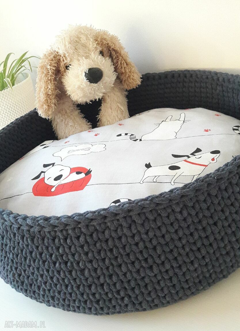 Legowisko Pupila S dla kota i psa na wymiar z miękką poduchą