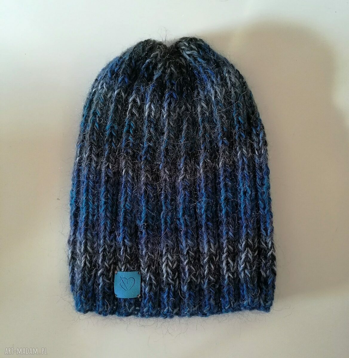 czapki: lekka ciepła czapka Hand Made