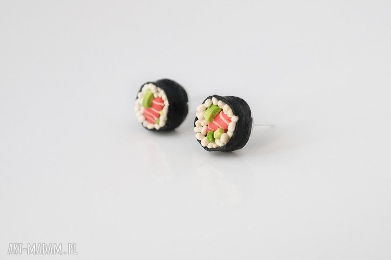 Sushi - lekkie i oryginalne kolczyki wkręty