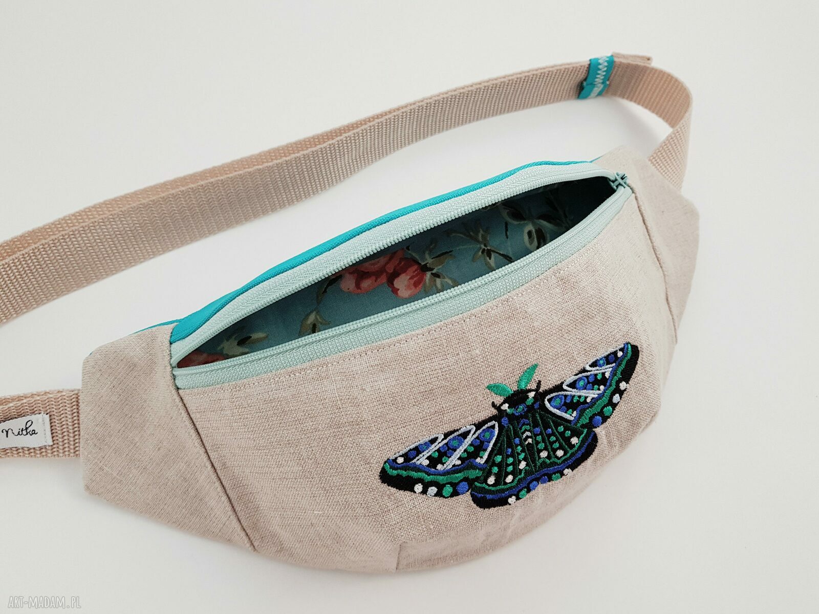 Nerka Animalia Moth z lnu miejski upominek dla kobiety