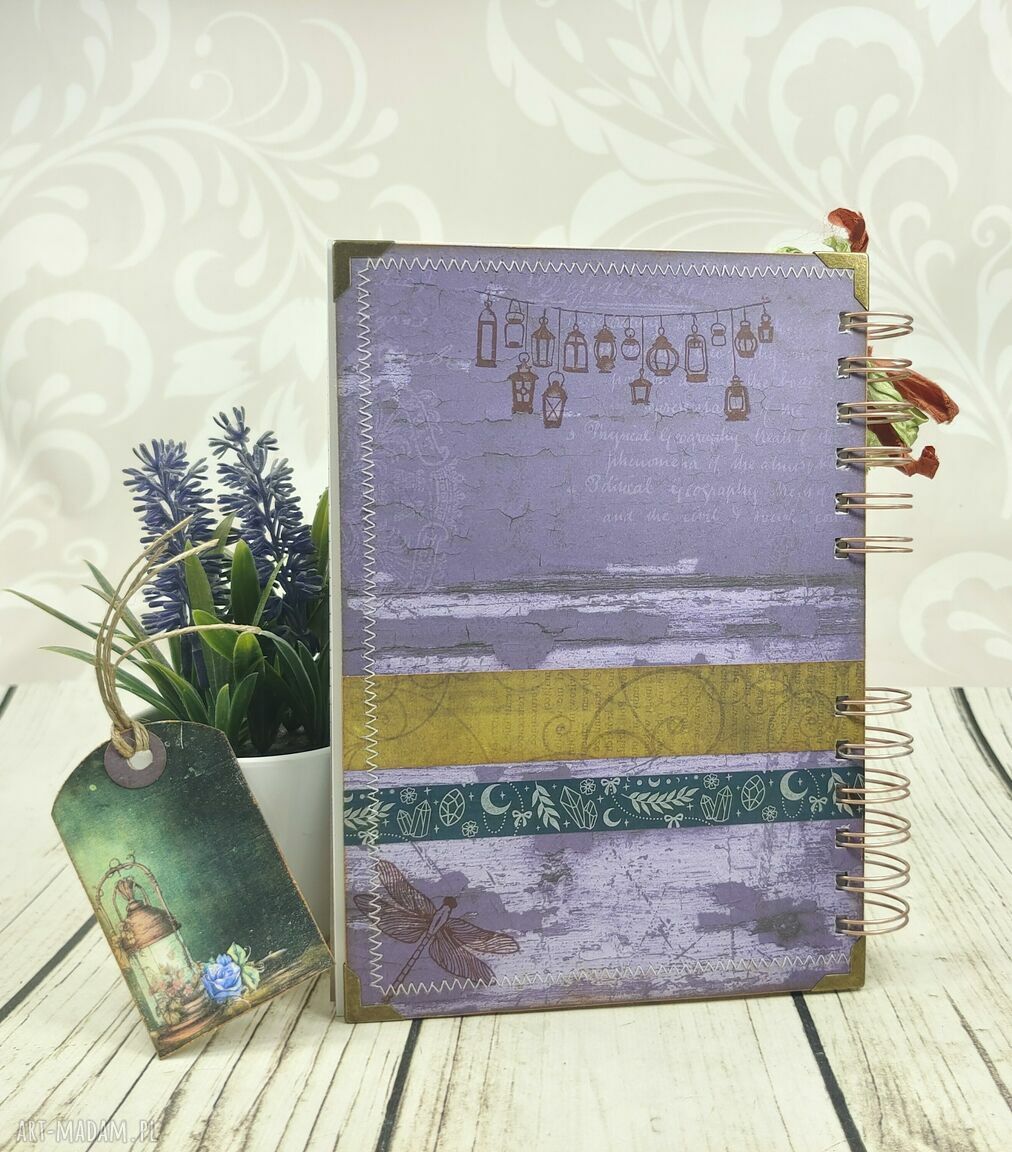 Notatnik A5 Leśna Wróżka (N110) - ręcznie robiony scrapbooking