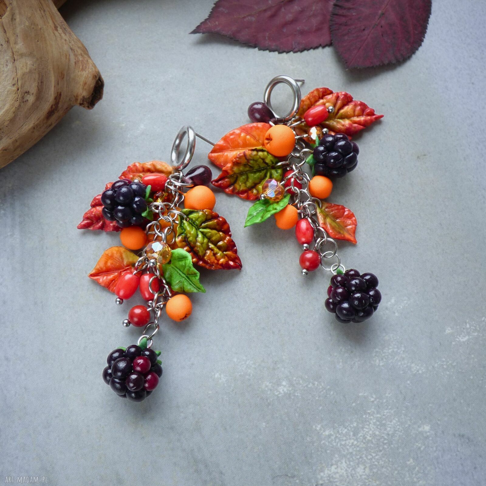 Unikatowe kolczyki handmade dla kobiet