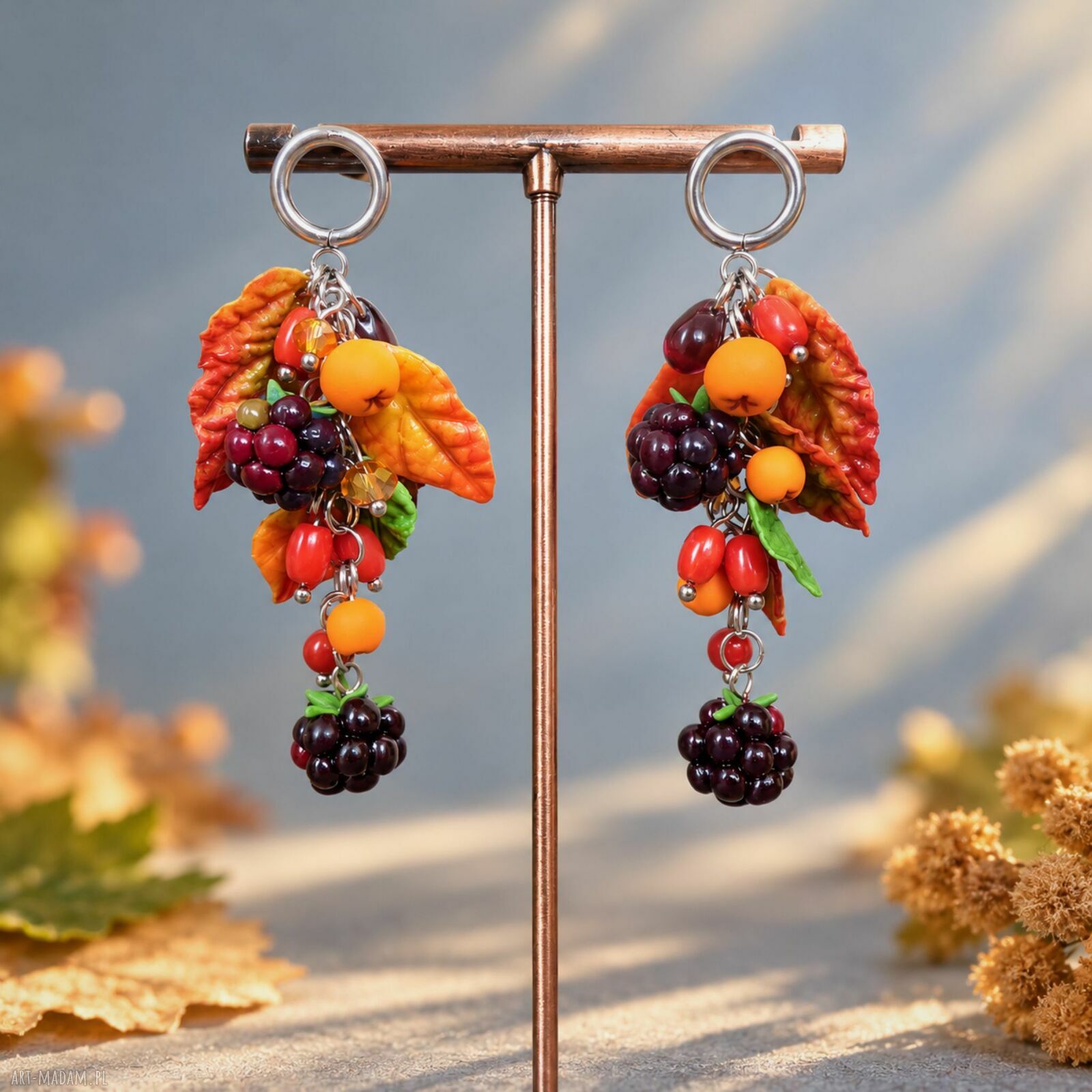 Unikatowe kolczyki handmade dla kobiet