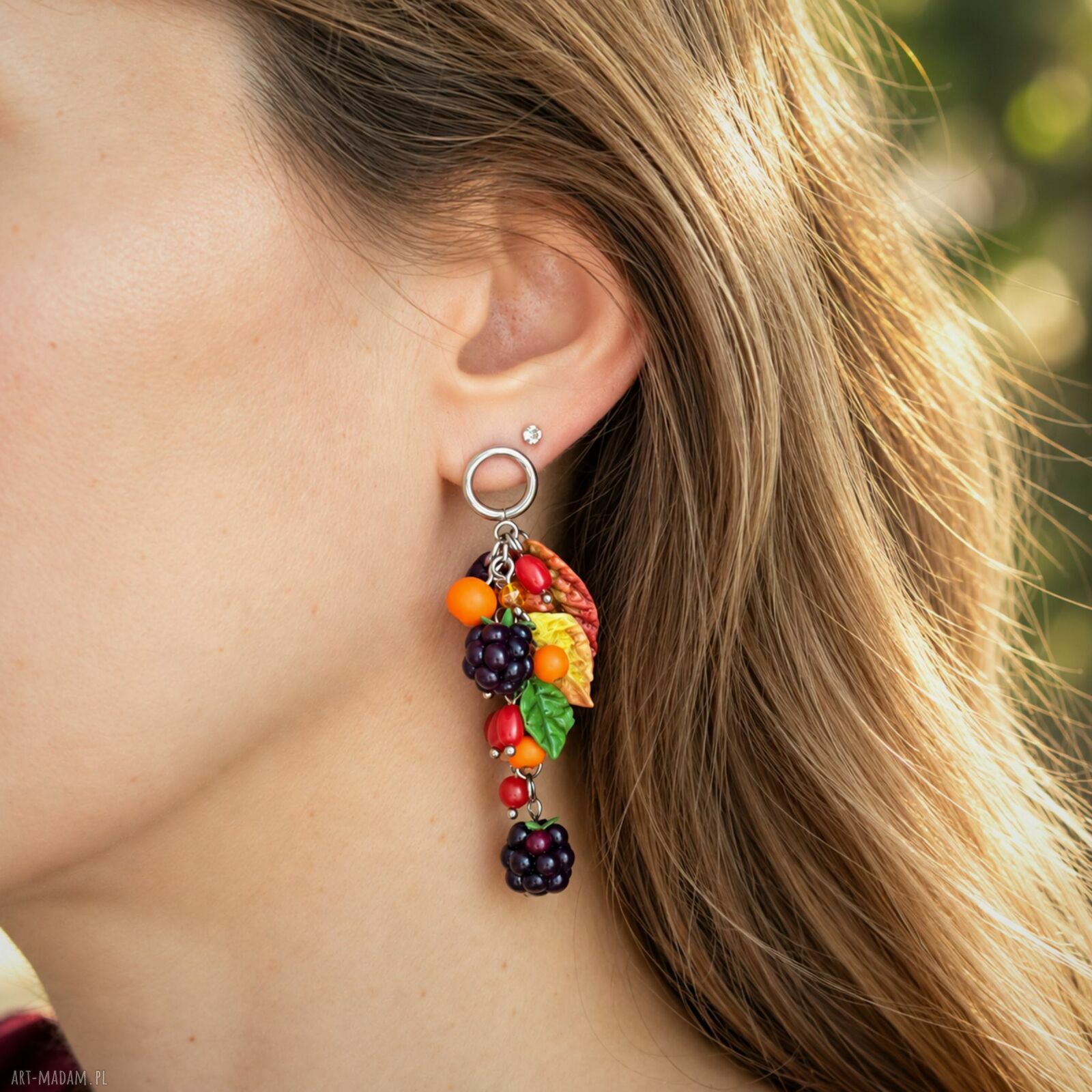 Unikatowe kolczyki handmade dla kobiet