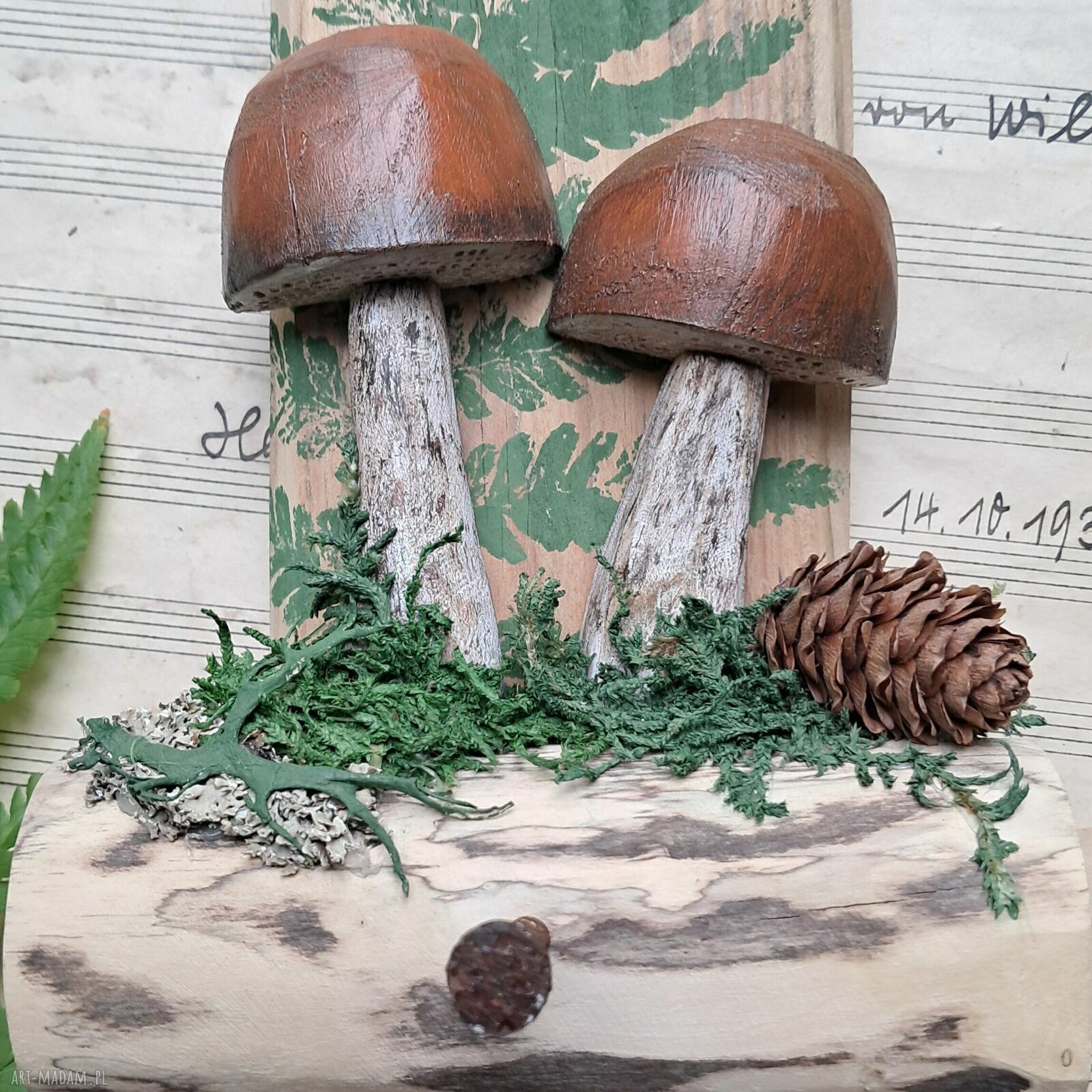 Leśny wieszak z koźlarzami - naturalna ozdoba i haczyk na klucze