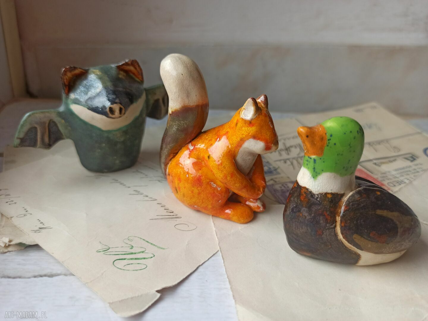 Leśny zwierzyniec - ceramika handmade zwierząt lasu