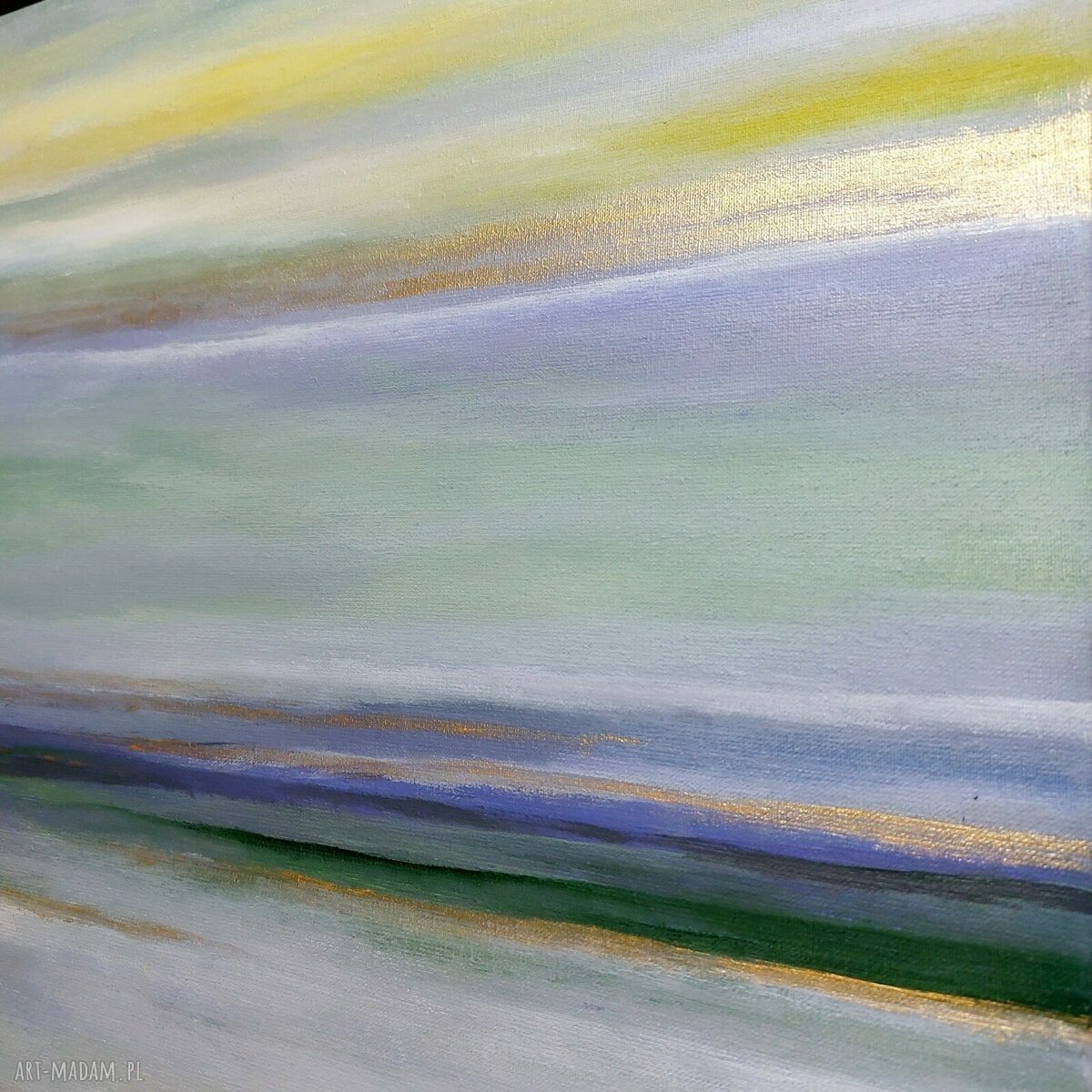Letni Poranek - obraz akrylowy 50x50 cm na płótnie, gotowy do powieszenia