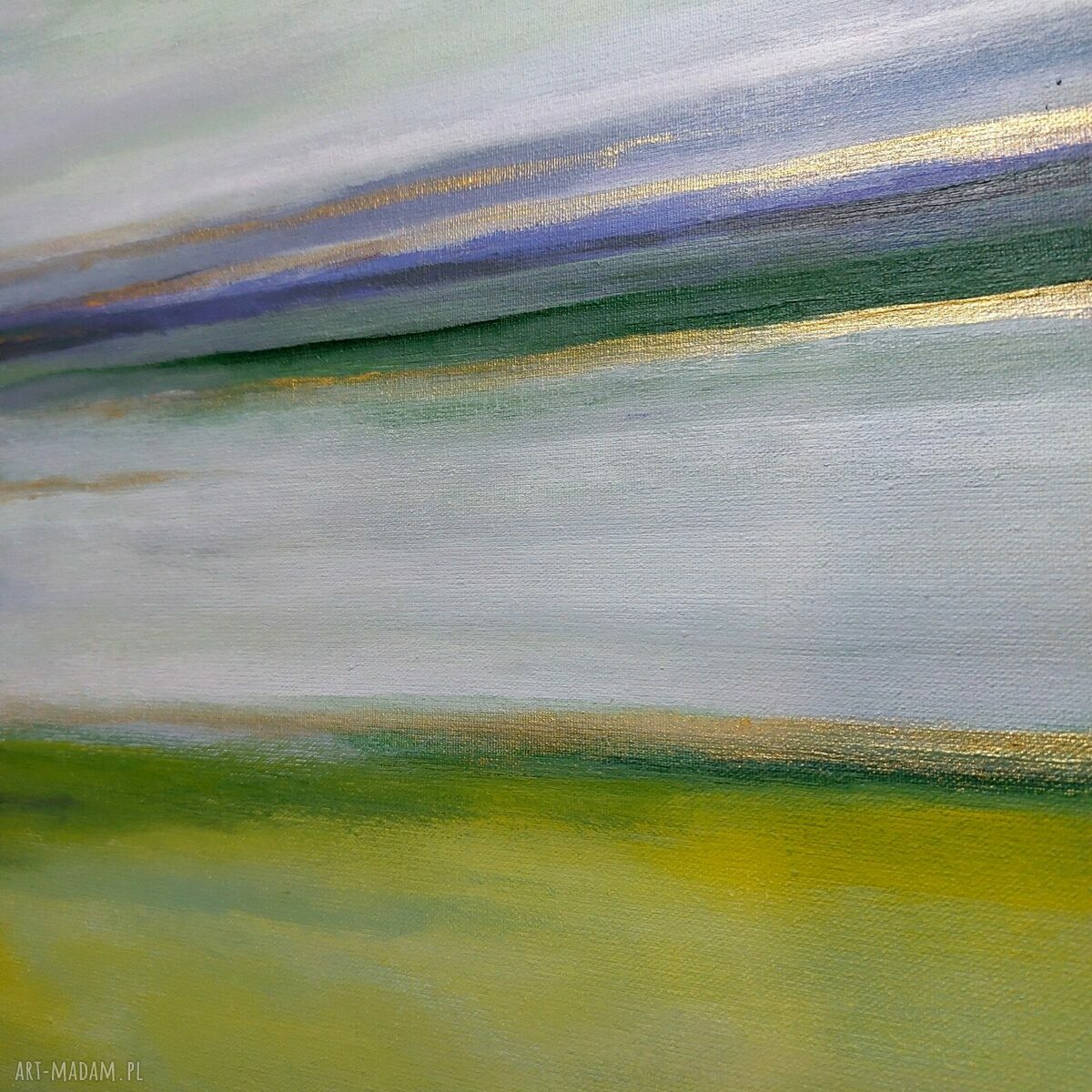 Letni Poranek - obraz akrylowy 50x50 cm na płótnie, gotowy do powieszenia