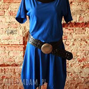 błękit nad sacharą-sukienka asymetryczna