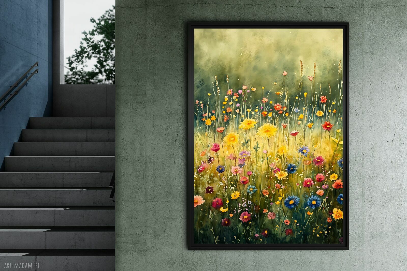 Letnia łąka - grafika na plakacie A3 do Twojego wnętrza
