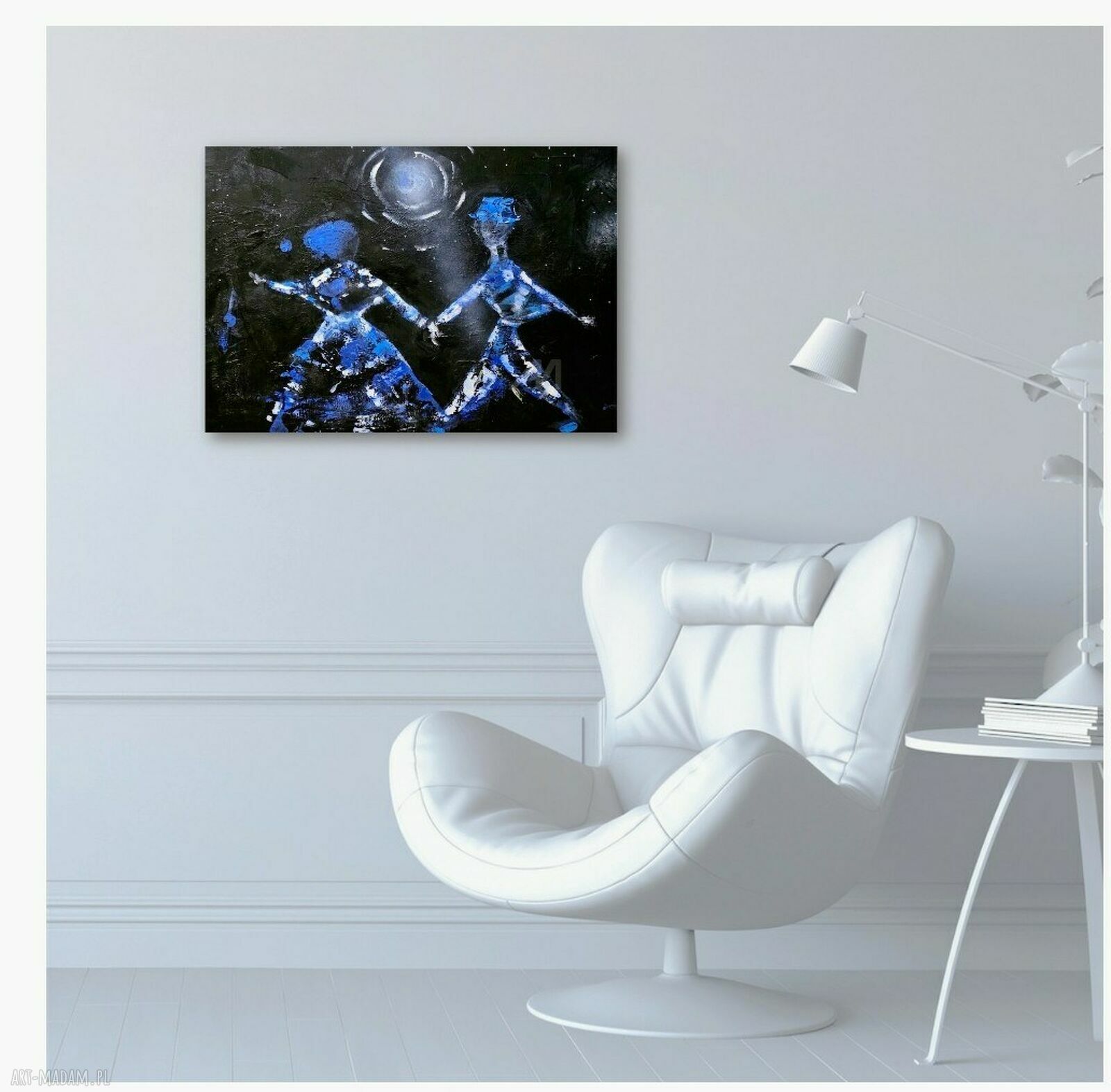 Let’s dabce 3 - obraz akrylowy ręcznie malowany 50x70x1 cm