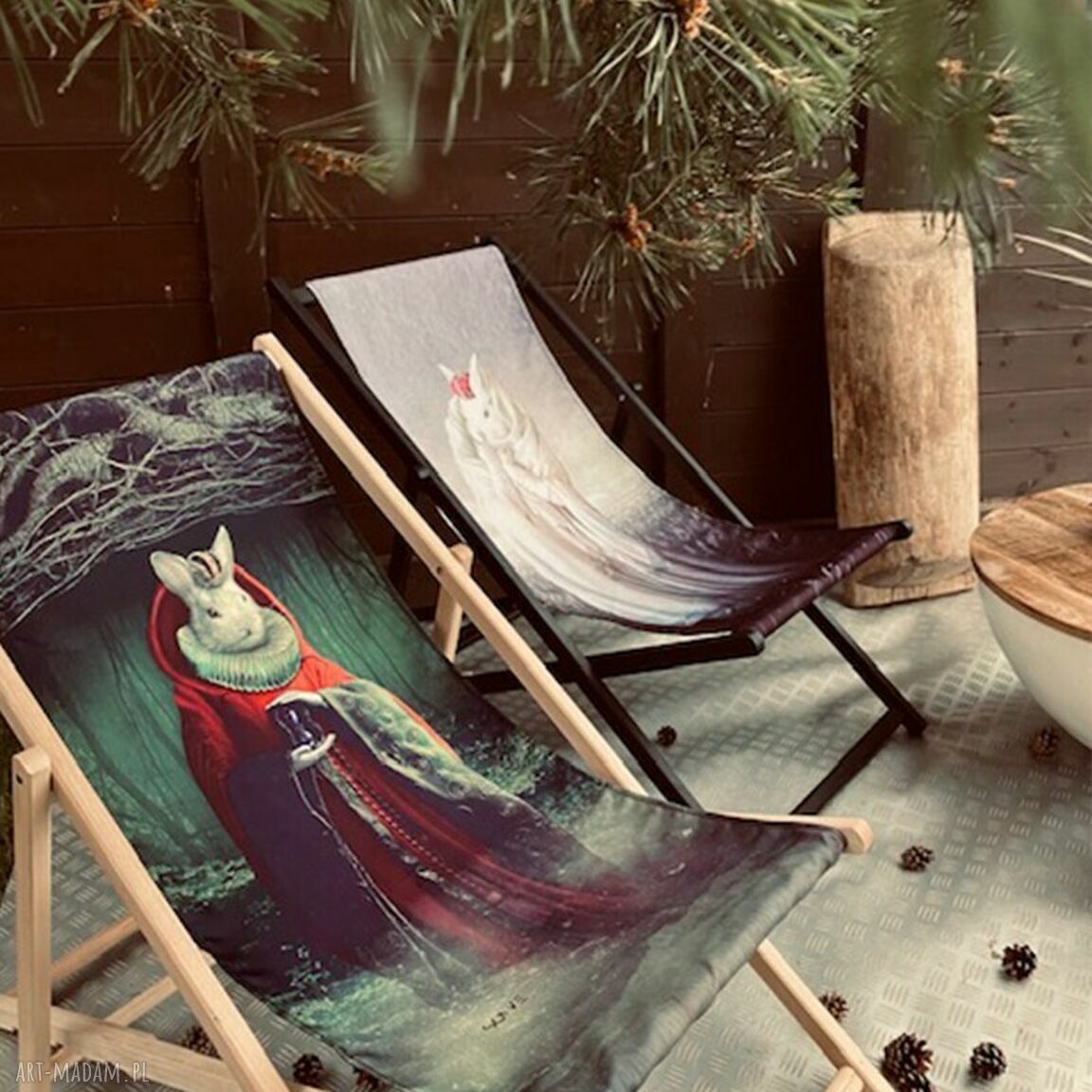 Leżak drewniany Rabbit Queen - relaks w królewskim stylu