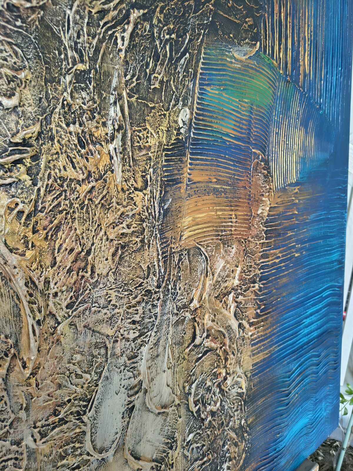 Ostatni wzór obrazu strukturalnego 80x120 cm - gruba faktura