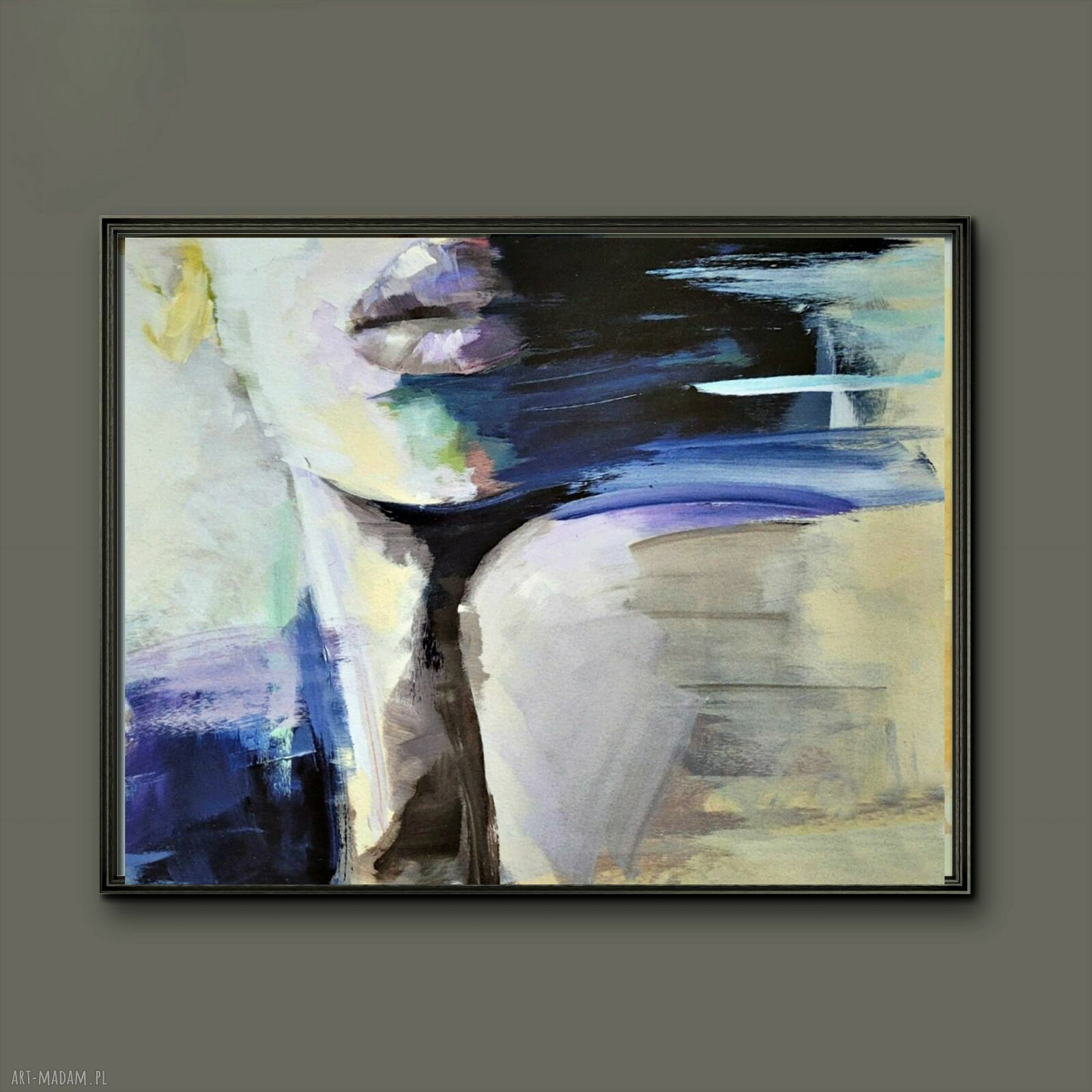 Autorska grafika „Lips” 50x70 cm - druk Giclee i akryle