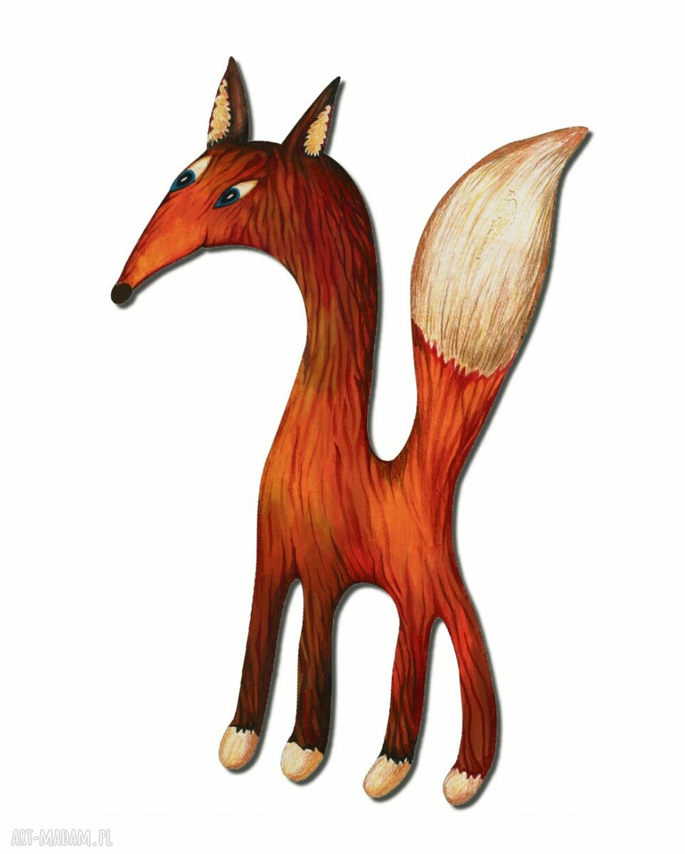Lisokonik - magnes na lodówkę z wycinanej sklejki 3 mm