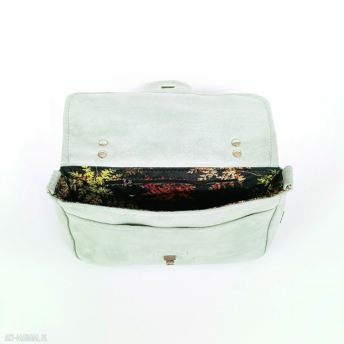 Listonoszka BŁĘKIT - crossbody na ramię (rękodzieło)