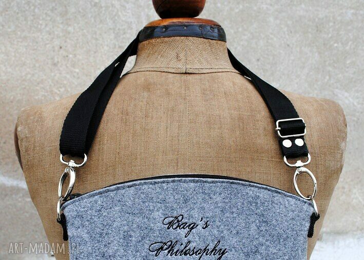Listonoszka handmade 'I want to ride my bicycle!' - filc impregnowany