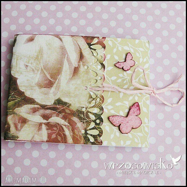 Listy zakupów motyle notes scrapbooking motyl malutki