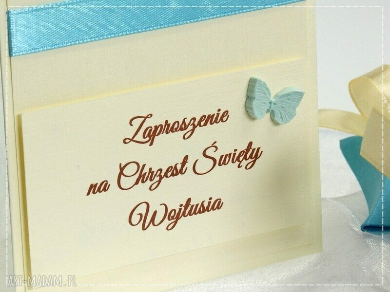 Little Angels - zaproszenie na Chrzest św