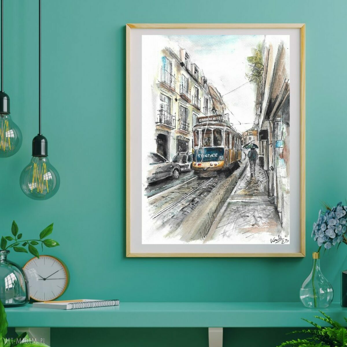Plakat A3 Lizbona 1 - Cykl Lisboa dla miłośniczki podróży z Portugalii