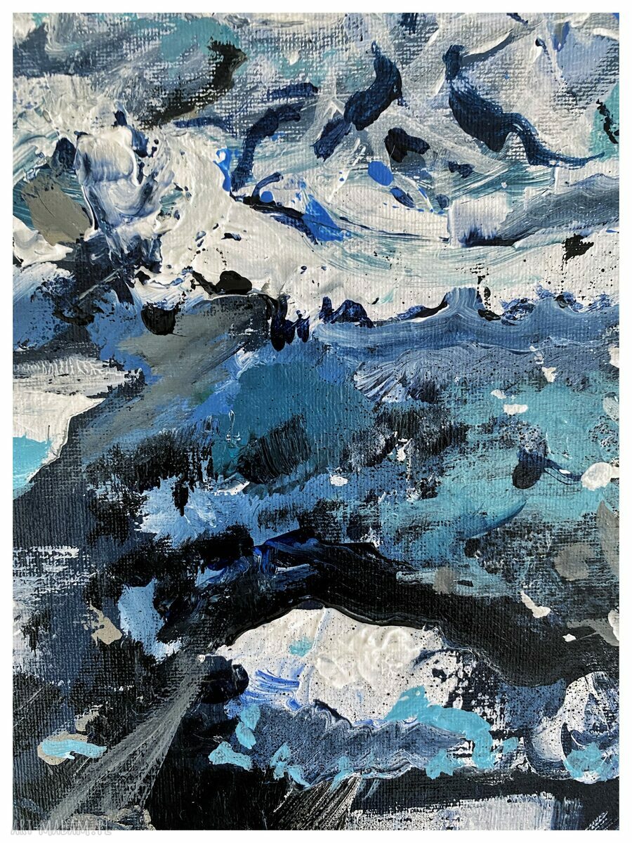 Lód i Ice 60x80 cm - obraz ręcznie malowany na płótnie (akryl)