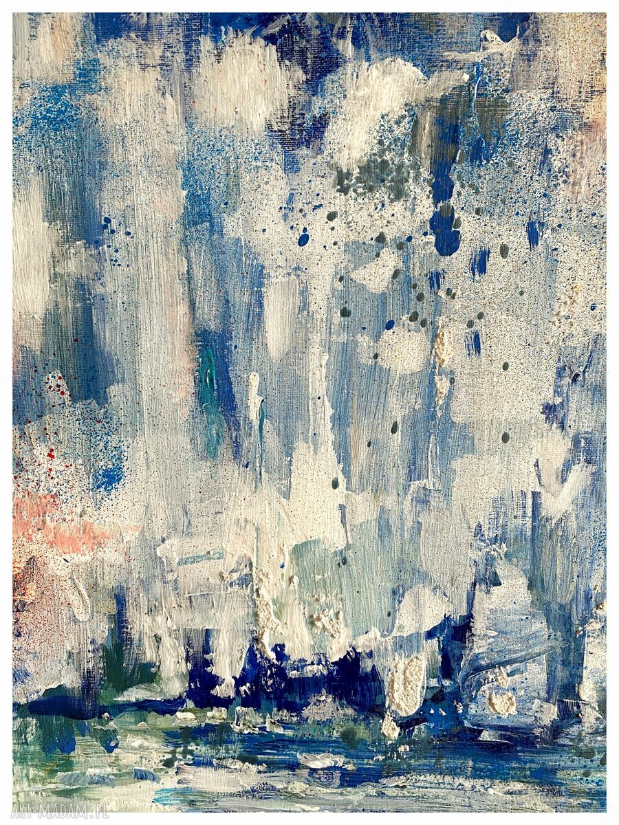 Lód IV / Arctic - obraz strukturalny na płótnie 60x80