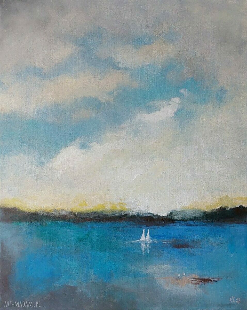 Łodzie - obraz akrylowy 40x50 cm, gotowy do zawieszenia
