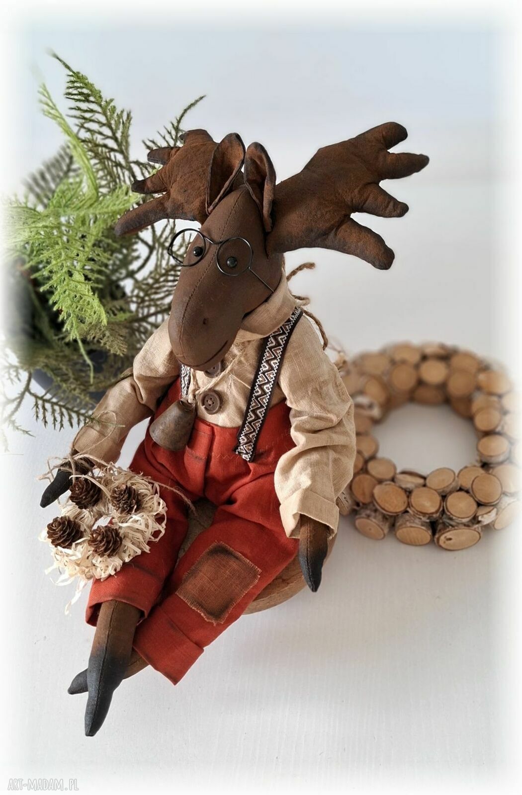 Łoś siedzący handmade - wyjątkowa dekoracja domu