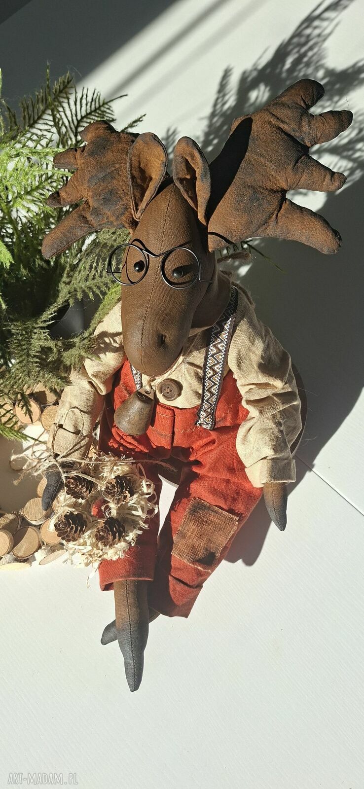 Łoś siedzący handmade - wyjątkowa dekoracja domu