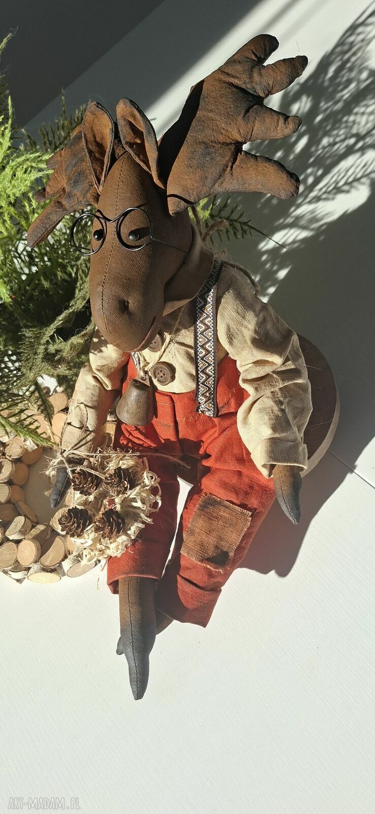 Łoś siedzący handmade - wyjątkowa dekoracja domu
