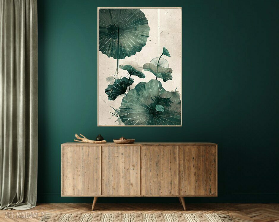 Lotus - obraz na płótnie 70x100 cm w stylu Zen do salonu i biura