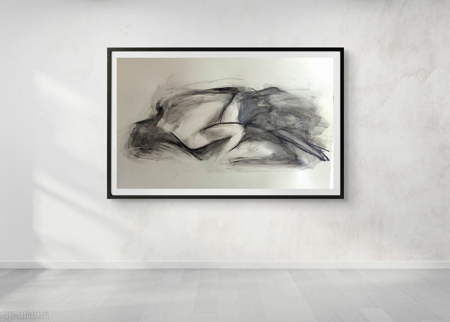 Love 100x70 - zmysłowy rysunek "Miłość" do salonu