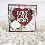 walentynki scrapbooking kartki czerwone love is all you need, kartka