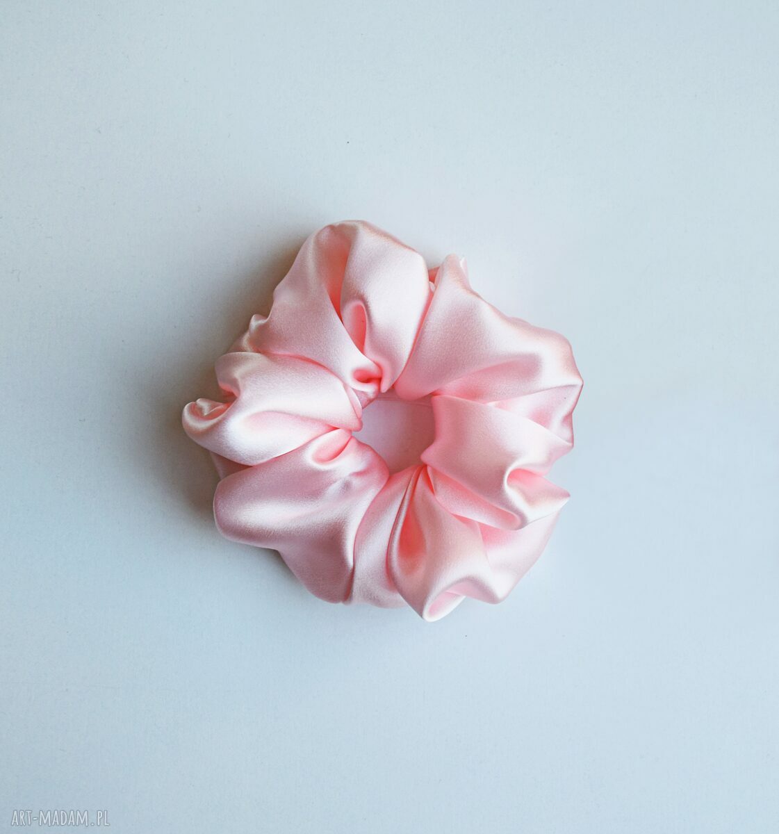 Love Pudrove - zestaw jedwabnych scrunchie pudrowy róż